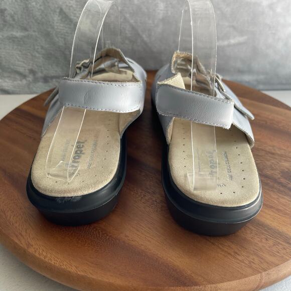 Propet Sandals Womens 12 X 2E Extra Wide Light Blue 3 Strap Comfort Slingback - Picture 6 of 16
